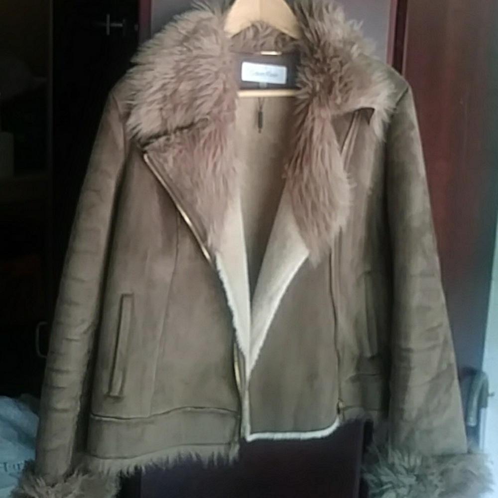 Calvin Klein Women's suede jacket